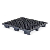 Palet de plástico 1200x1000x150mm de 9 pies
