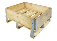 Collar de madera usado para palet 800x600mm con 4 bisagras