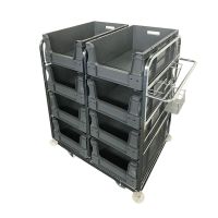 Carro de pedidos con 8 cajas Euronorm 64590