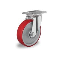 Rueda giratoria Ø 125mm rodamiento de bolas y rodadura PA / PU