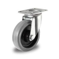 Rueda giratoria Ø 125mm con rodamiento bola y rodadura PA