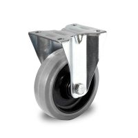 Rueda fija Ø 125 mm con rodamiento bola y rodadura PA