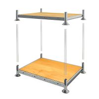 Rack móvil Multiplex 1545x1180x310mm sencillo