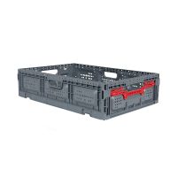 Caja de plástico plegable 600x400x150mm perforada