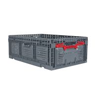 Caja de plástico plegable 600x400x219mm perforada