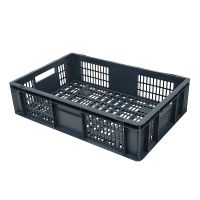 Caja de plástico apilable Euronorm 600x400x150mm perforada