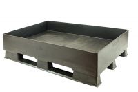 Palet de plástico para retención de líquidos 1200x800x310mm