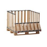 Caja de madera MP con ventana plegable 1200x1000x800mm