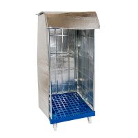 Cubierta isotérmica para roll containers 1475x820x735mm con 2 cierres 