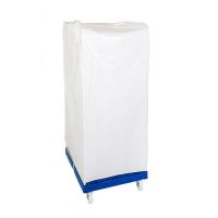 Cubierta blanca para roll container 1650x820x730mm de un solo uso
