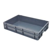 Caja de plástico apilable Euronorm 600x400x120mm cerrada