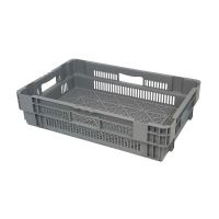 Caja gira y apila 600x400x144mm perforada