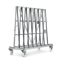 Estantería metálica para vidrio 2000x900x1950mm - doble cara