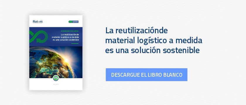 La reutilización de material logístico a medida es una solución sostenible